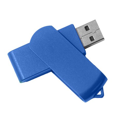 USB flash-карта SWING (16Гб), синий, 6,0х1,8х1,1 см, пластик