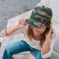 Бейсболка "DAD HAT", 6 клиньев, металлическая застежка, розовый, 100% хлопок, 280 г/м2