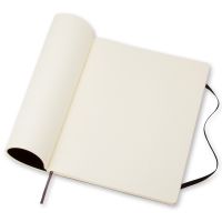 Записная книжка Moleskine Classic Soft (нелинованный), Хlarge (19х25 см), черный