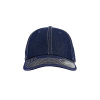 Бейсболка "DAD HAT", 6 клиньев, металлическая застежка, темный джинс, 100% хлопок, 280 г/м2