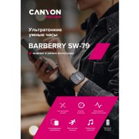 Умные часы CANYON Barberry SW-79, IP 67, BT 5.1, сенсорный дисплей 1.7, черный