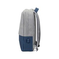 RIVACASE 7562 grey/dark blue рюкзак для ноутбука 15.6'', синий