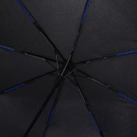 Зонт-полуавтомат складной Motley с цветными спицами, синий