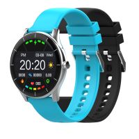 Умные часы HIPER IoT Watch GT, черный/ голубой