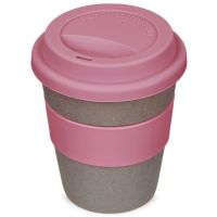 Стакан с силиконовой крышкой Cafe, dust pink