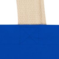 Сумка для шопинга Steady из хлопка с парусиновыми ручками, 260 г/м2, синий