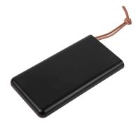 Универсальный аккумулятор STRAP (10000mAh), черный с коричневым, 6,9х13,2х1,5 см, пластик, шт