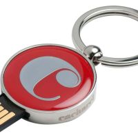 Набор Cacharel: шариковая ручка, брелок с флеш-картой USB 2. на 4 Гб, красный