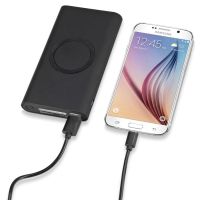 Портативный набор с беспроводным зарядным устройством (power bank) Force, 8000 mAh