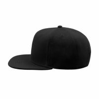 Бейсболка "SNAP BACK", 6 клиньев, пластик. застежка, черный, 100% п/э,100% х/б, 400 гр/м2