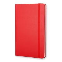 Записная книжка Moleskine Classic (в линейку) в твердой обложке, Pocket (9x14см), красный