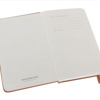 Записная книжка Moleskine Classic (в линейку) в твердой обложке, Pocket (9x14см), оранжевый