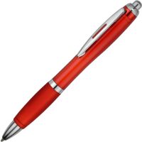 Ручка пластиковая шариковая Nash, красный, синие чернила