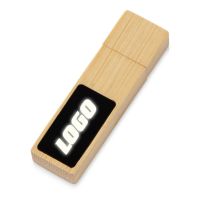 USB 2.0- флешка на 32 Гб c подсветкой логотипа Bamboo LED