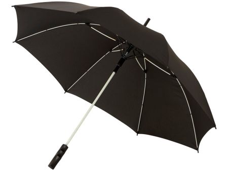 Зонт-трость Spark полуавтомат 23, белый/черный
