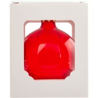 Стеклянный шар красный, заготовка шара 6 см, цвет 13