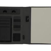 Органайзер с беспроводной зарядкой 5000 mAh Powernote, серый
