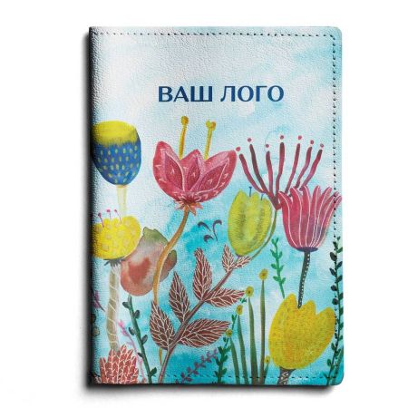 Обложка для паспорта "Космические цветы"