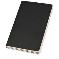 Записная книжка Moleskine Cahier (нелинованный, 3 шт.), Large (13х21см), черный