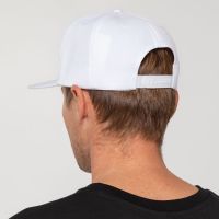 Бейсболка Snapback с прямым козырьком, белая