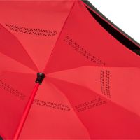 Прямой зонтик Yoon 23 с инверсной раскраской, красный