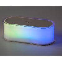 Ночник с беспроводной зарядкой и RGB подсветкой Miracle, 15 Вт, белый