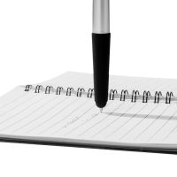 Ручка - стилус Gumi, серебристый, черные чернила