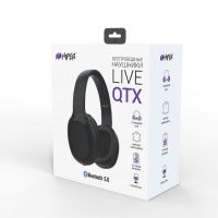 Наушники головные беспроводные Hiper LIVE QTX, черные