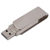 USB flash-карта SWING METAL (32Гб), серебристая, 5,3х1,7х0,9 см, металл