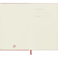Записная книжка 12 месяцев на 2024 год, в твердой обложке, красный, Large, 13х21