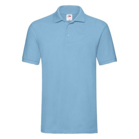 Поло "Premium Polo", небесно-голубой_2XL, 100% х/б, 180 г/м2