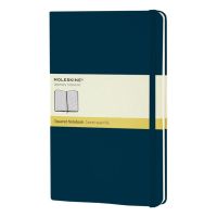 Записная книжка Moleskine Classic (в клетку) в твердой обложке, Large (13х21см), голубой